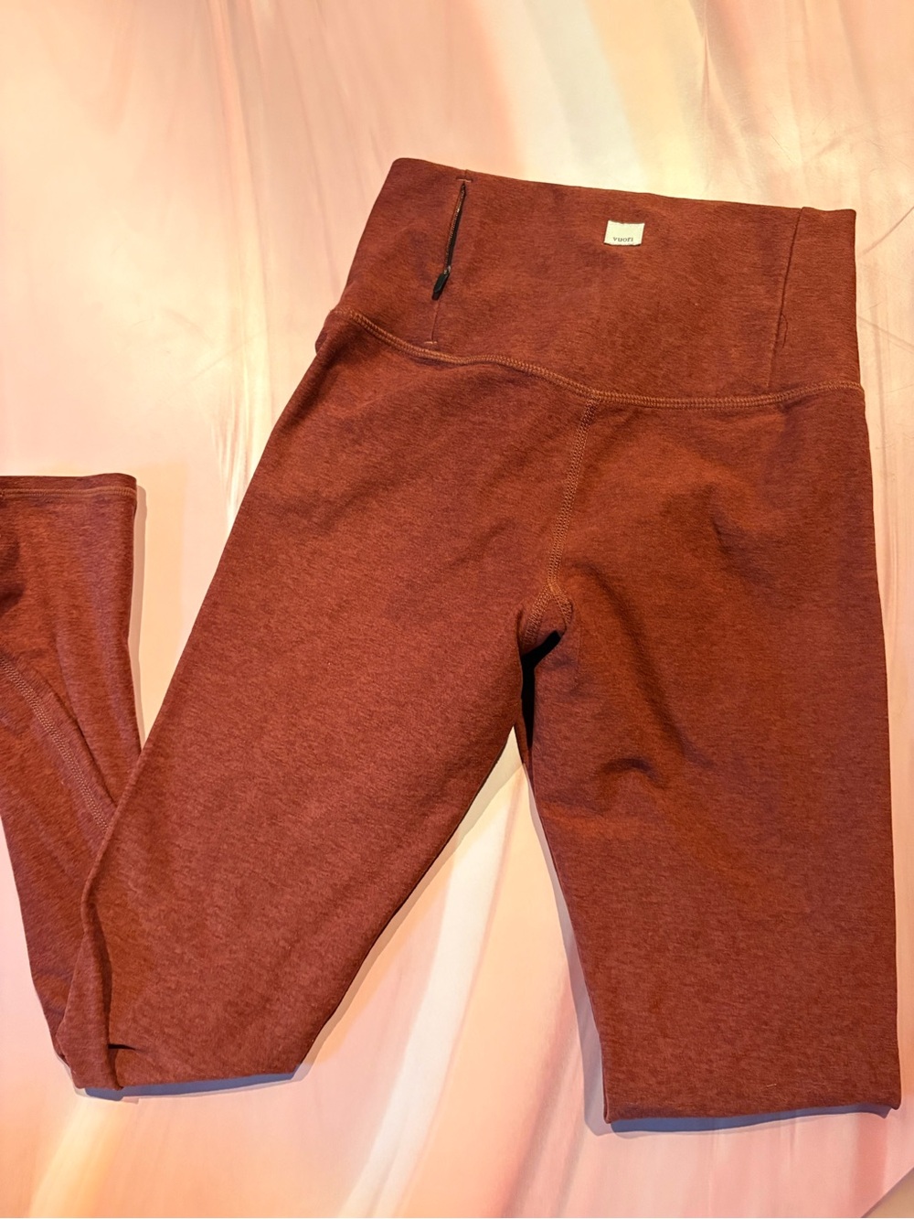 Vuori Clean Elevation legging - heathered terracotta